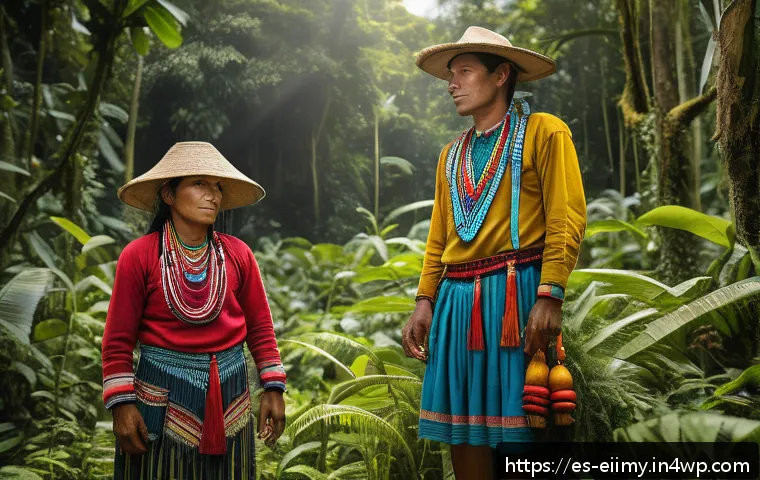 원주민 생태지혜의 생태적 경험 공유 - A vibrant Amazonian indigenous community engaged in traditional agroforestry practices: men and wome...